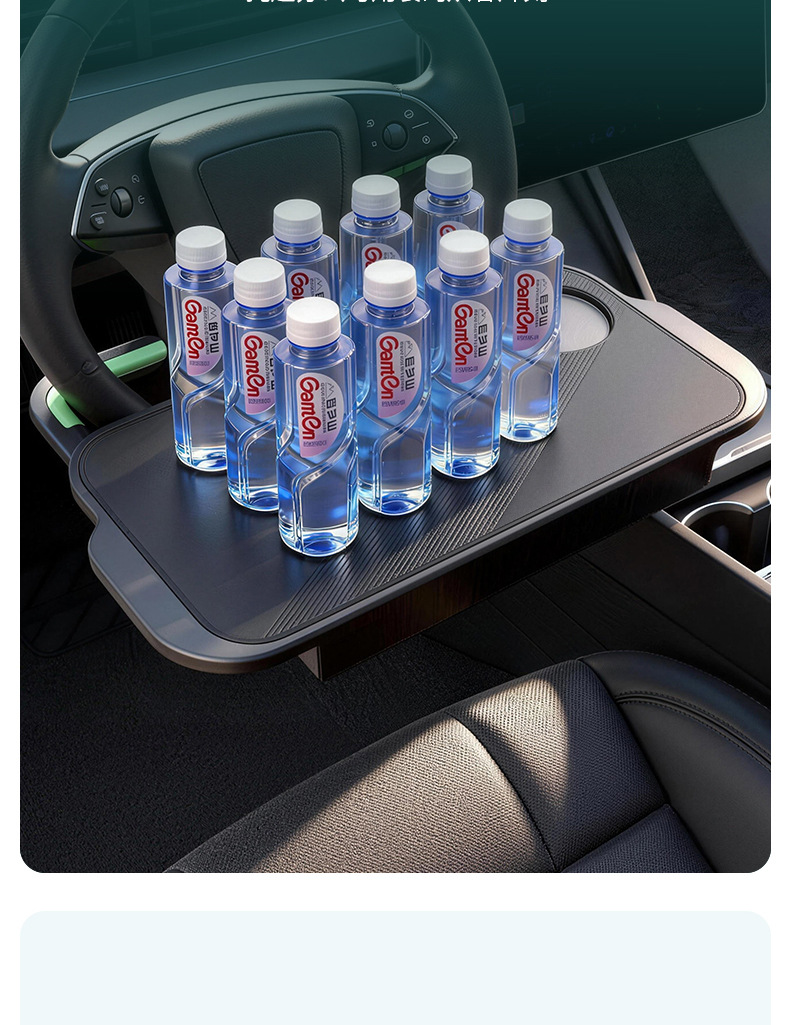 New Car-Mounted Small Table Board, Car Steering Wheel Dining Table, Small Table, Car Laptop Stand, Storage Box