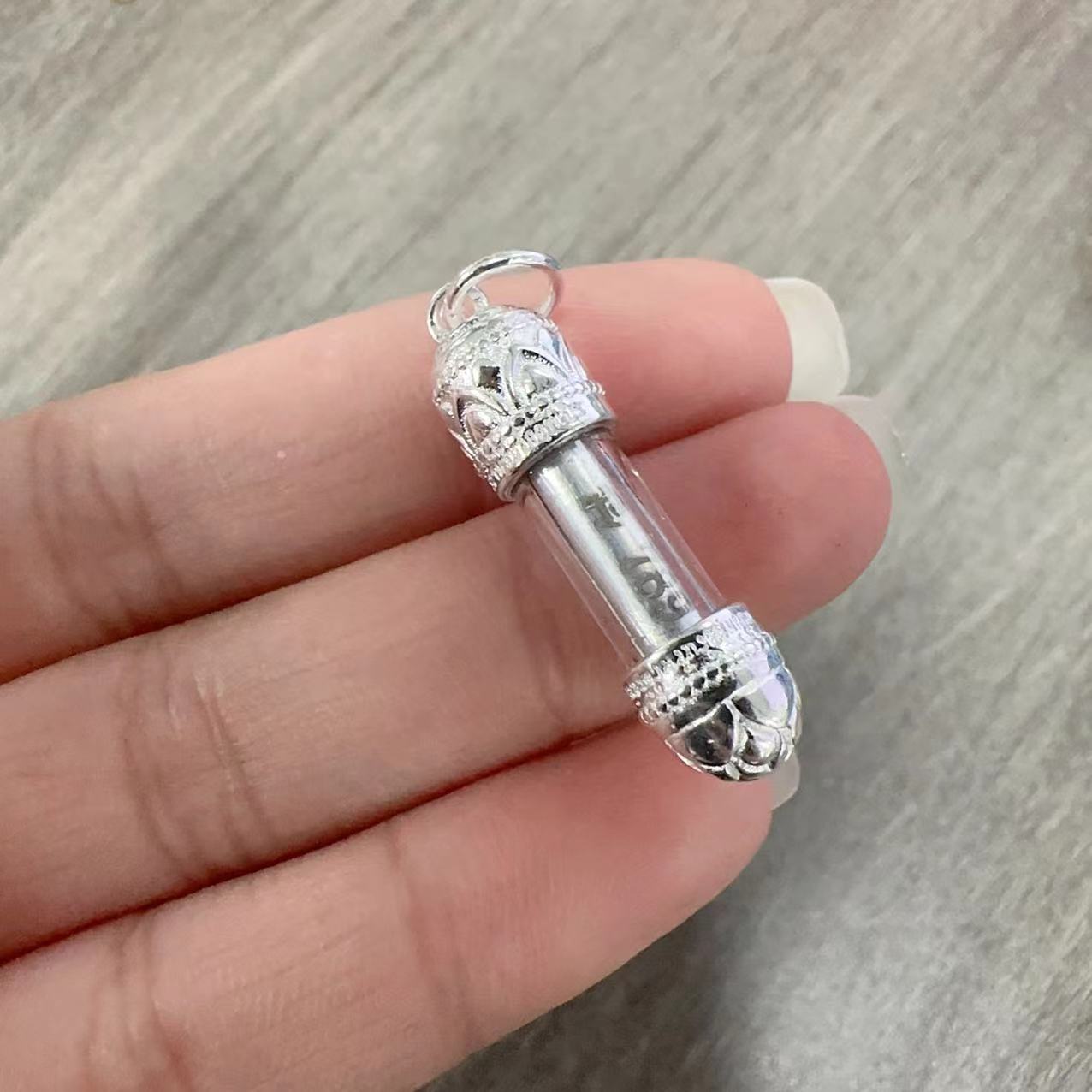 Collana tubolare con amuleto thailandese Lina Girl, antica benedizione in argento, statua di Buddha in oro, stile retrò, ciondolo versatile_voghion.com