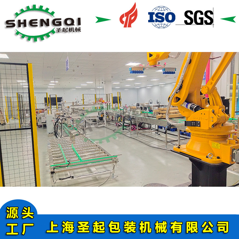 全自动RO膜元件机器人开箱封箱码垛系统抗污染膜材料无人化生产线