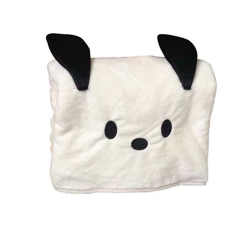 Bath towel, dry hair cap, towel three-piece set, cartoon big-eared dog, thickened non-shedding bath skirt, shower cap, bath towel for men, women and children