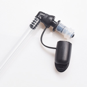 90 도 블랙 커넥터 + 투명 노즐