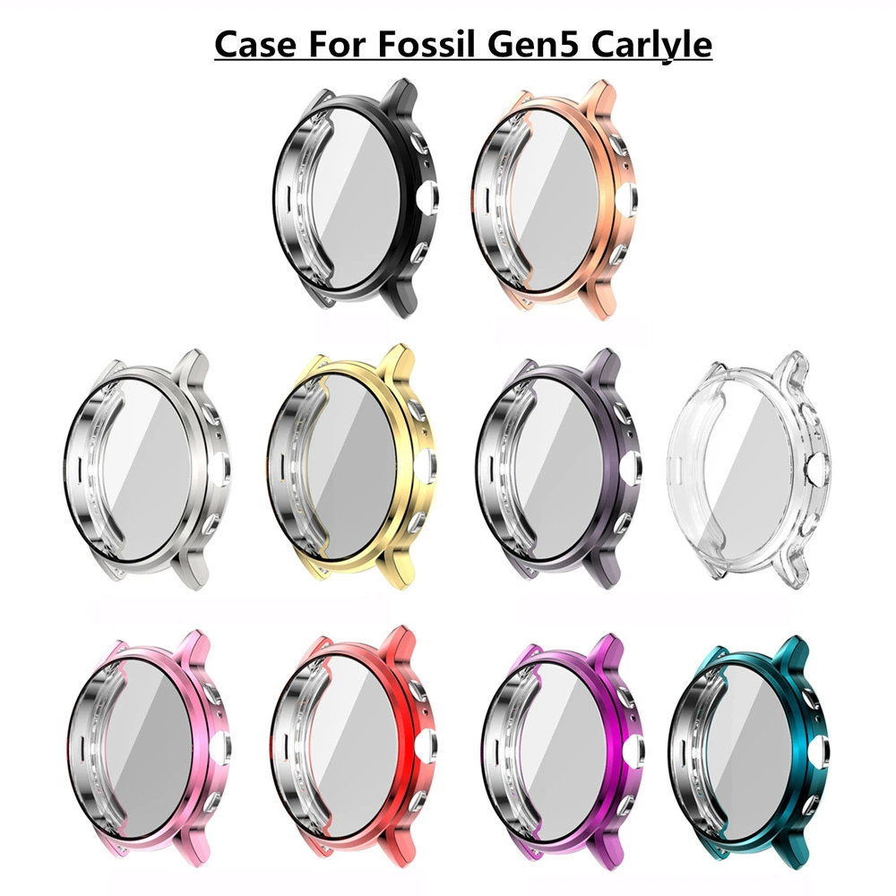 Защитный чехол для Fossil Gen 5 Carlyle Gen 5 с электропокрытием TPU, все включено