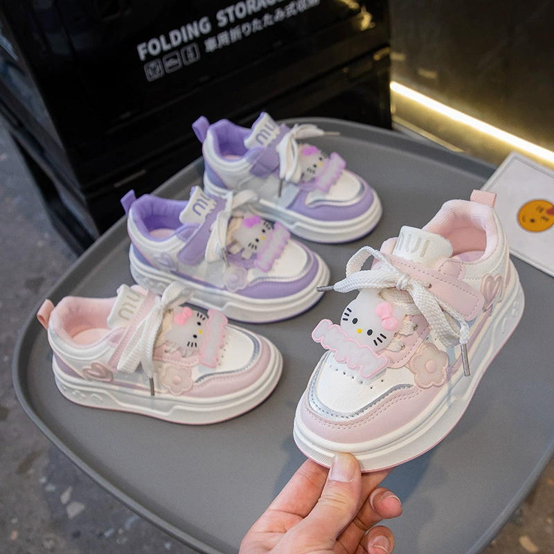 Кроссовки для девочек дикие дышащие спортивные повседневные туфли для девочек модная обувь принцессы одиночные туфли