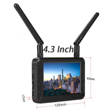 ZENCHANSI FPV4.3��5.8Gһ�w�D������ģ�ͺ��Ĵ�Խ�C������@ʾ��