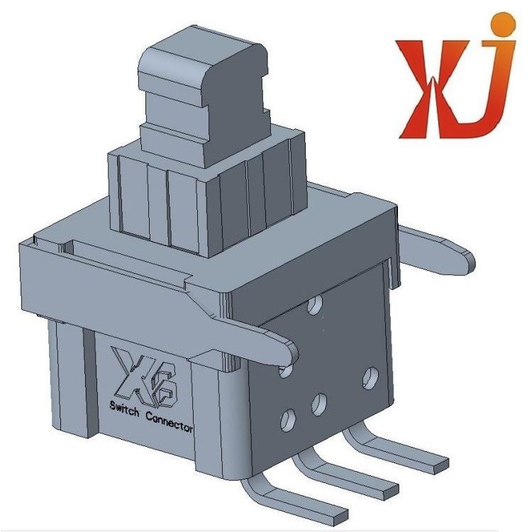 五脚侧键按钮开关/侧键自锁开关5脚/侧键开关6.5*7.75  原厂批发