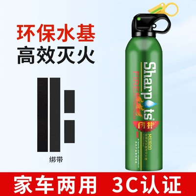 Vehicle fire extinguisher: Portable Car Fire Extinguisher Annual - one-green-fire-extinguisher-strap-10665b-1