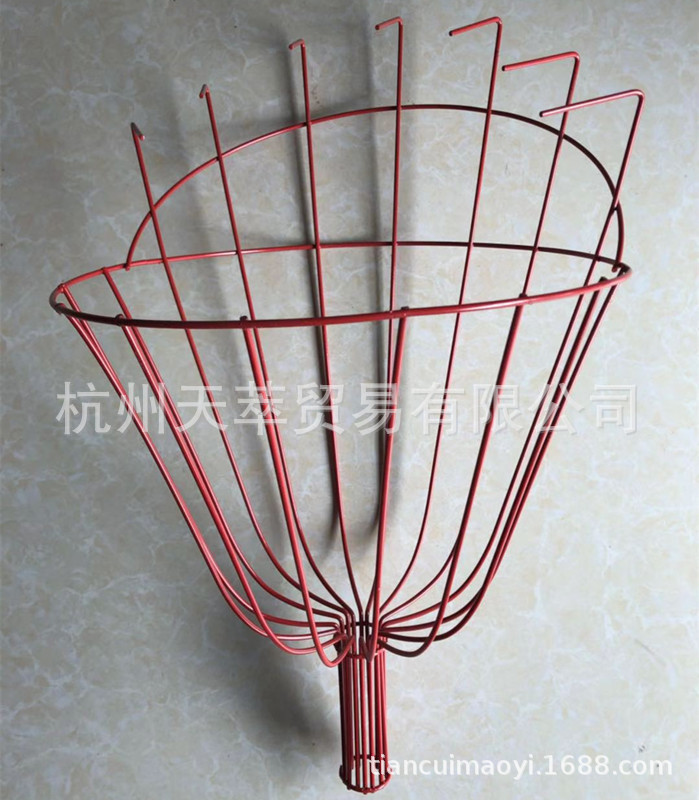 大号摘果器摘果工具园林高空水果采摘器钢爪摘果器摘果篮