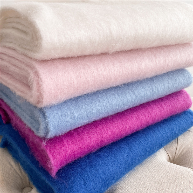 Mohair Schal Für Damen Und Herren Mit Fransen Und Perlen_voghion.com