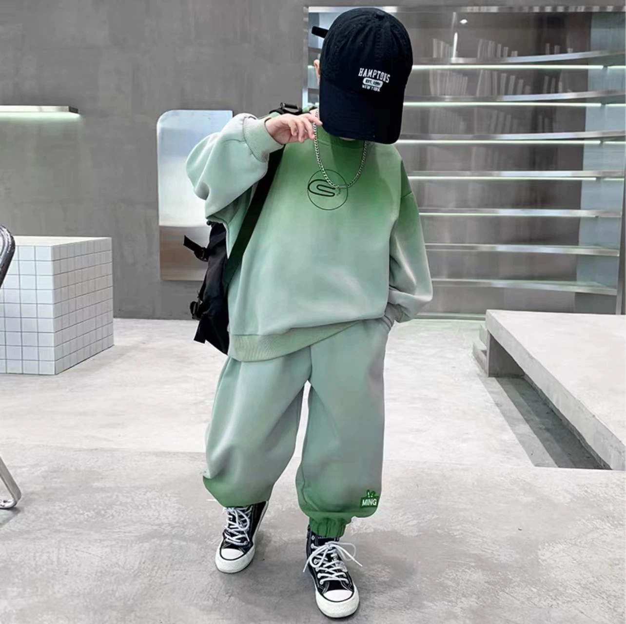 Set for boys, children's sweatshirt, for teenagers, autumn
