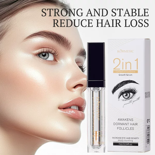 Cross-border best-selling eyebrow and eye care essence, KORMESIC eyelash and eyebrow nourishing essence, available for cross-border export and wholesale
