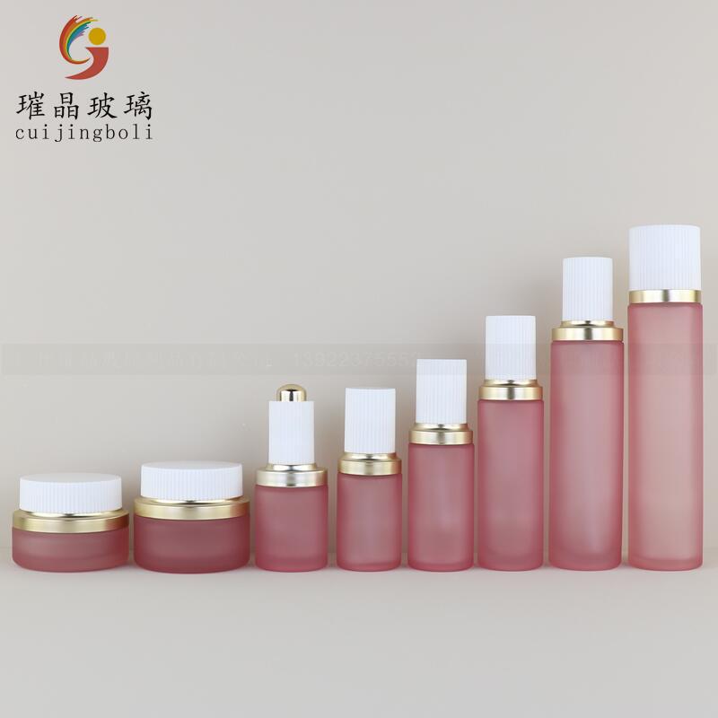 膏霜乳液粉底爽肤水精油护肤品香水分装玻璃瓶泵头压泵滴管瓶工厂