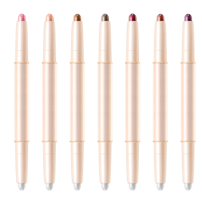 翠黛工厂 卧蚕笔双头两用高光棒眼影笔哑光珠光眼影棒定制加工OEM