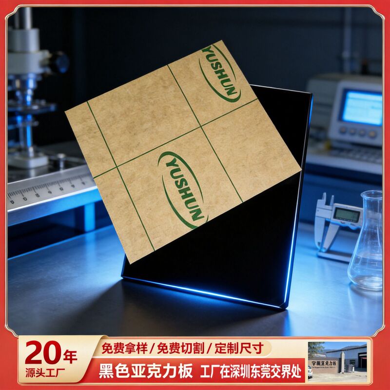 Custom processing of black high-transparency acrylic sheets, PMMA organic glass sheets, acrylic panels cut to size Custom processing of black high-transparency acrylic sheets, PMMA organic glass sheets, acrylic panels cut to size