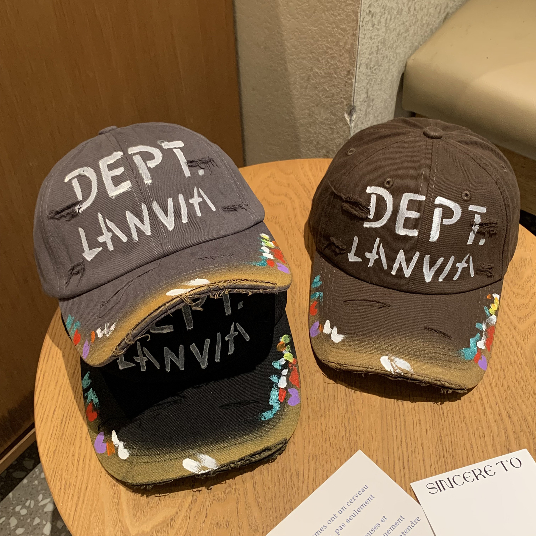 Diseño de nicho de cabeza grande gorra de béisbol agujeros americanos para hombres verano cara pequeña gorra de boca de pato negro