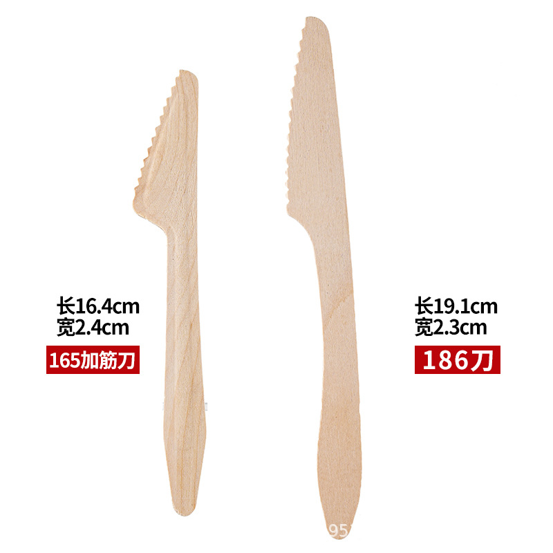 Cuchillo de madera desechable cuchillo de madera cuchilla
