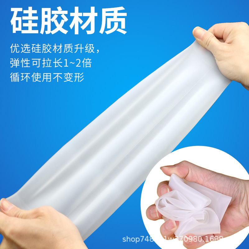 Silicona impermeable oversleeve acuático a prueba de aceite anti-sucio oversleeve limpieza de la cocina del hogar oversleeve transparente estiramiento manga protectora