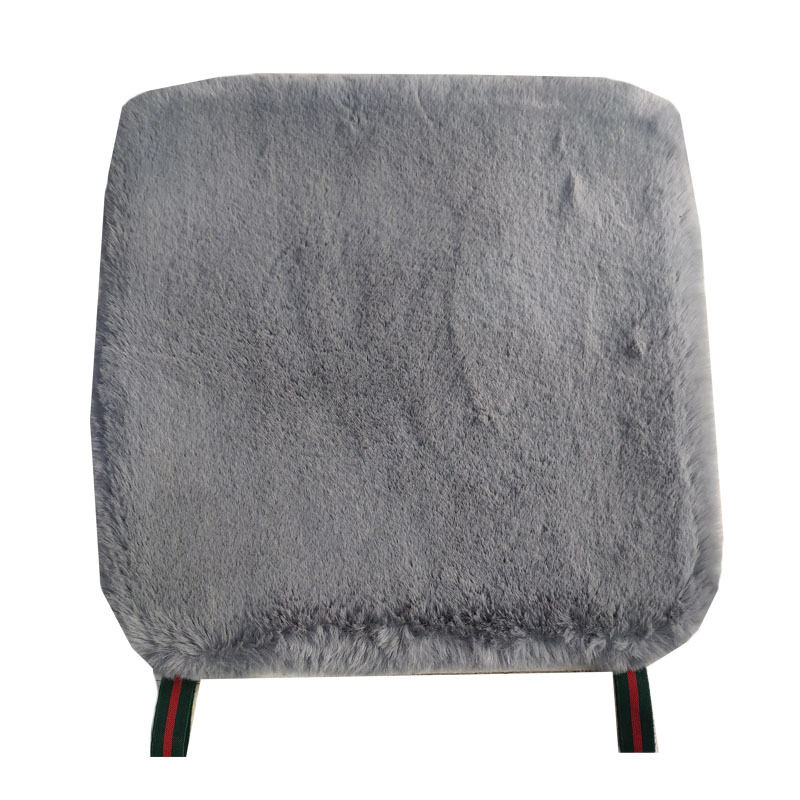 Autumn and Winter encryption thickened imitation rabbit fur three-piece car cotton cushion square cushion imitation wool car cushion without back cushion