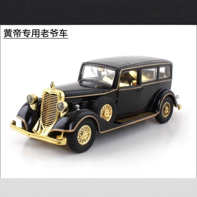 升辉 Retro металлическая реалистичная модель автомобиля, игрушечный автомобиль с подсветкой и музыкой