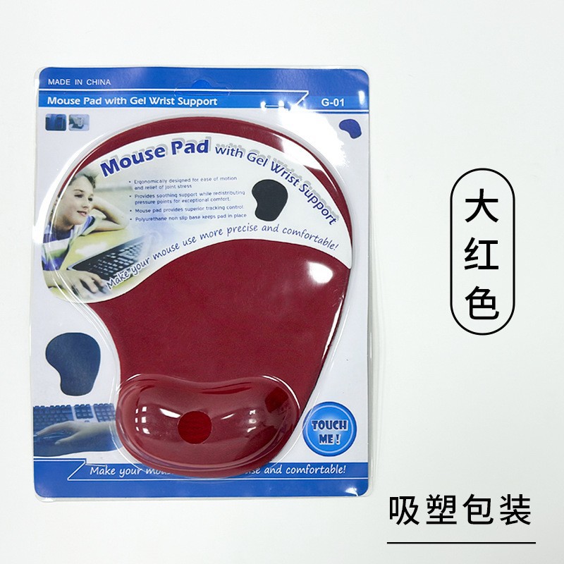 G01 손목 마우스 패드-큰 빨간색(블리스터 포장)