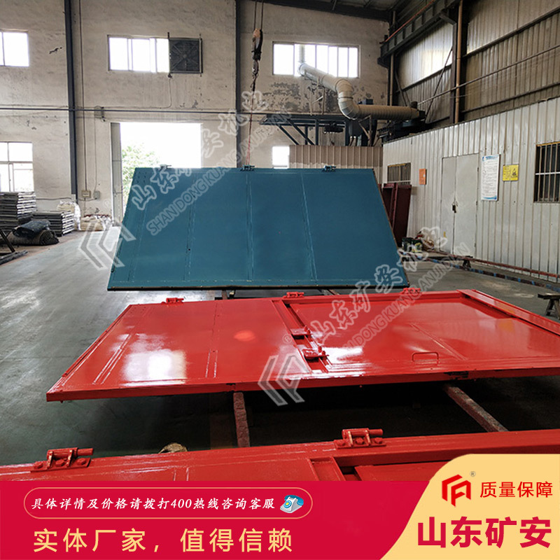 结构简单撞杆式无压风门 双面密封漏风量小撞杆式无压风门