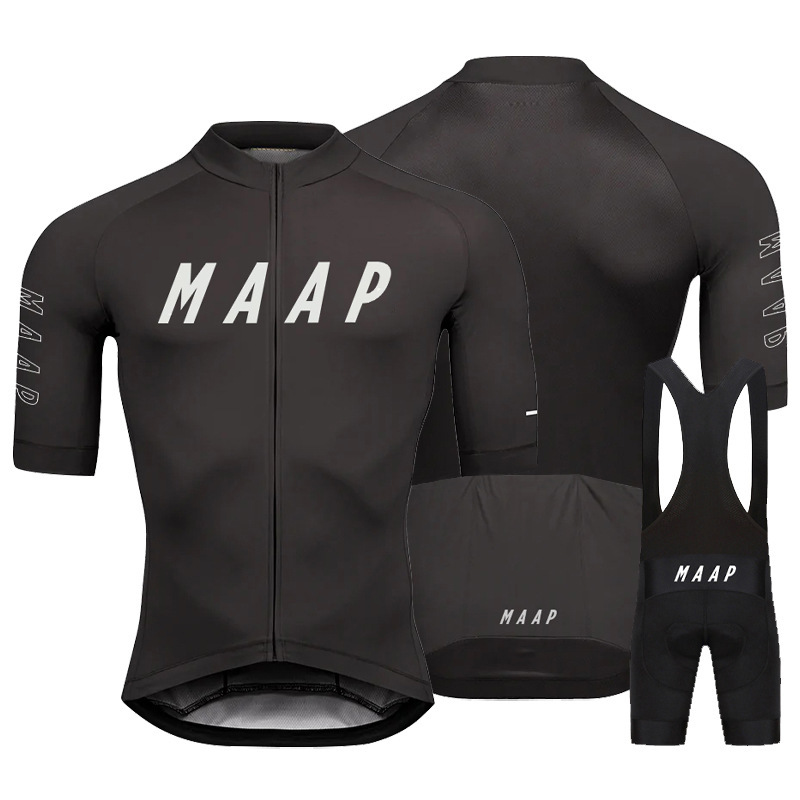 MAAP Men's Road Bike Summer Cycling Suit Short-sleeved Professional Breathable Cycling suit Quick-dry Double Arrow