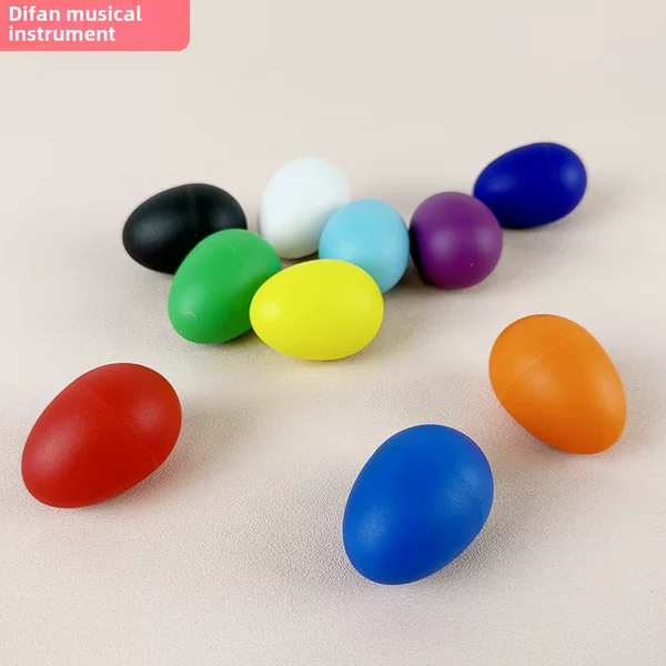 Plastic Sand Egg Orff Musical Instrument Frosted Surface Sand Egg Kidsren's Musical Instrument Dance Performance Props Stage Props Sand Egg