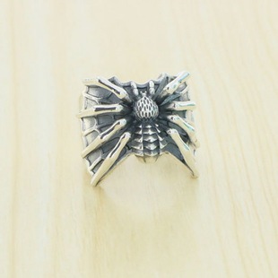 Wholesale European and American Spider Niche Design High-End 925 Sterling Silver Ring Ins Cold Style Dark Trend Cool Female Index Finger
