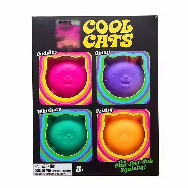Cat Head Squishy Toy, Powerful Candy Squishy Toy, Stress Relief Gadget, Bear Head Maltose Squishy Toy