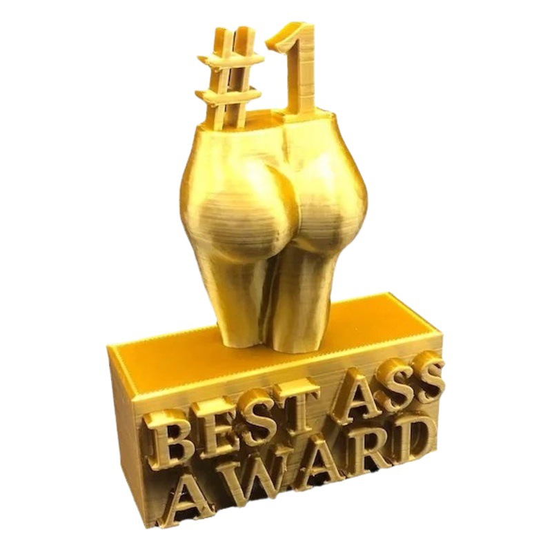 Trofeo Decorativo Creativo de Oro en Resina para Premiación
