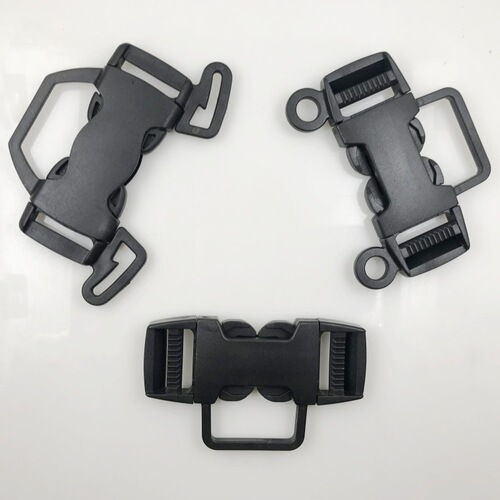 Supply plastic three-way stroller buckle, five-point safety buckle, seat strap buckle, stroller accessories
