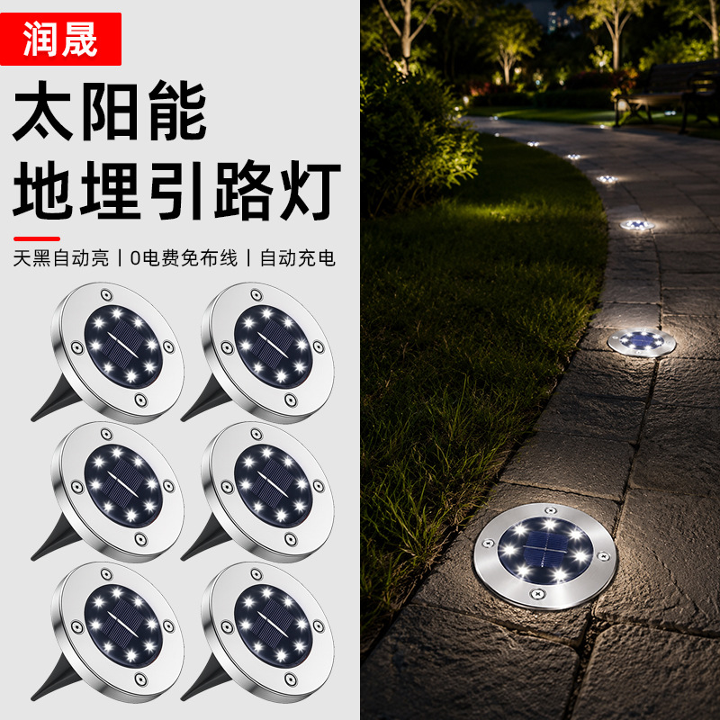 LED travel street lamp solar-powered stainless steel for cemetery…