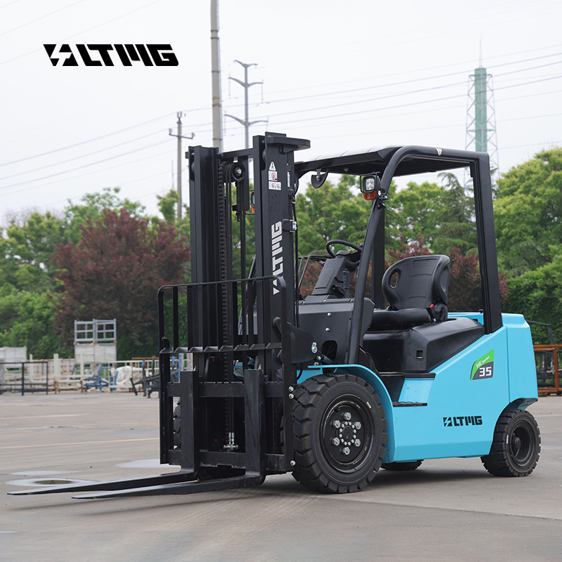 全电动锂电池手拉式电叉车3.5吨 新能源仓库平衡重 2吨电动叉车