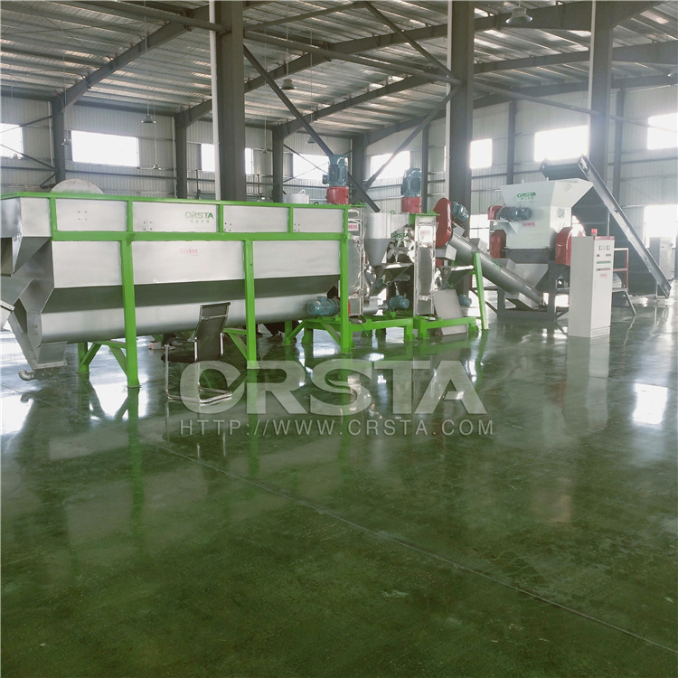 HW49机油桶处置利用清洗粉碎机，塑料油桶回收清洗瓶片线