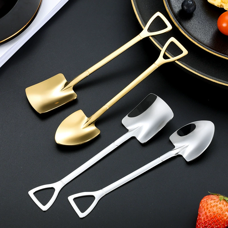 Ложка для арбуза из нержавеющей стали Ложка для смешивания Утолщенная ложка Sorbus Ложка для мороженого Десертная ложка Креативная Милая кофейная ложка Ложка