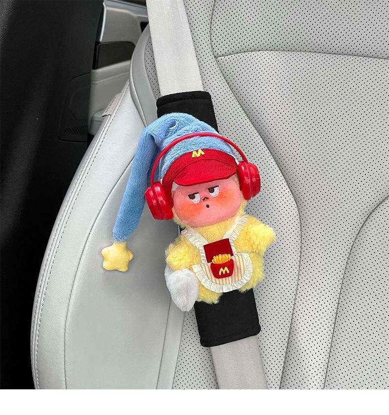 Star-Themed Car Seatbelt Shoulder Pads Protective Covers, Anti-Wear Clothing, a Pair for Couples, Creative and Cute Decoration for Girls
