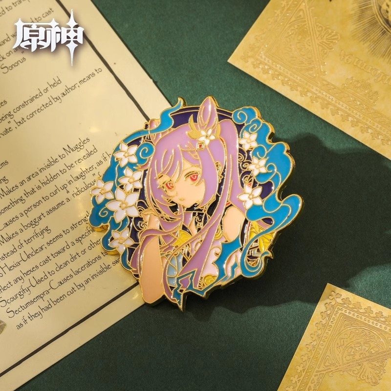 特別クリアランスクロスボーダーメタル原神ブローチアニメーション周辺二次元漫画かわいいバッジアクセサリーピン|undefined