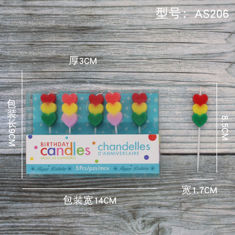 Vela de cumpleaños de dibujos animados al por mayor popular fiesta de flores oso dinosaurio donut cara sonriente vela de pastel para niños