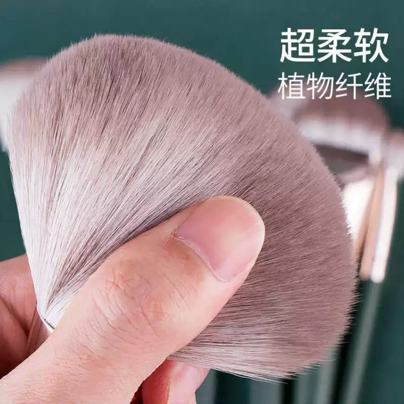 工厂现货绿云14支化妆刷套刷美妆工具眼影刷粉底刷遮瑕刷腮红刷|undefined