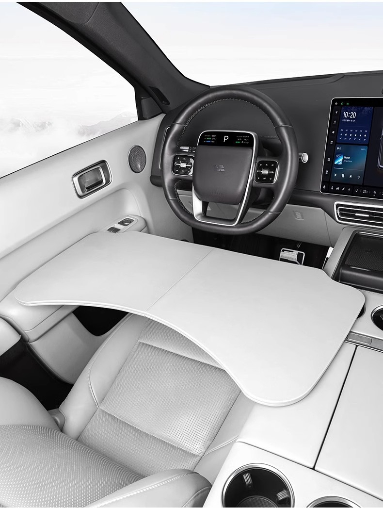 Suitable for the Ideal L6L7L8L9 Car-Mounted Foldable Multifunctional Small Table Dining Table Modified with Leather for Front and Rear Seats