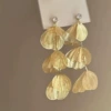 Золотой, цветок, ажурный, серебряный штифт