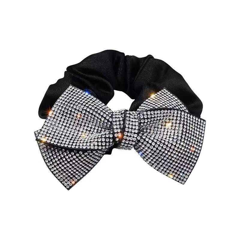Gomilla para pelo con lazo y strass elegante para mujer_voghion.com