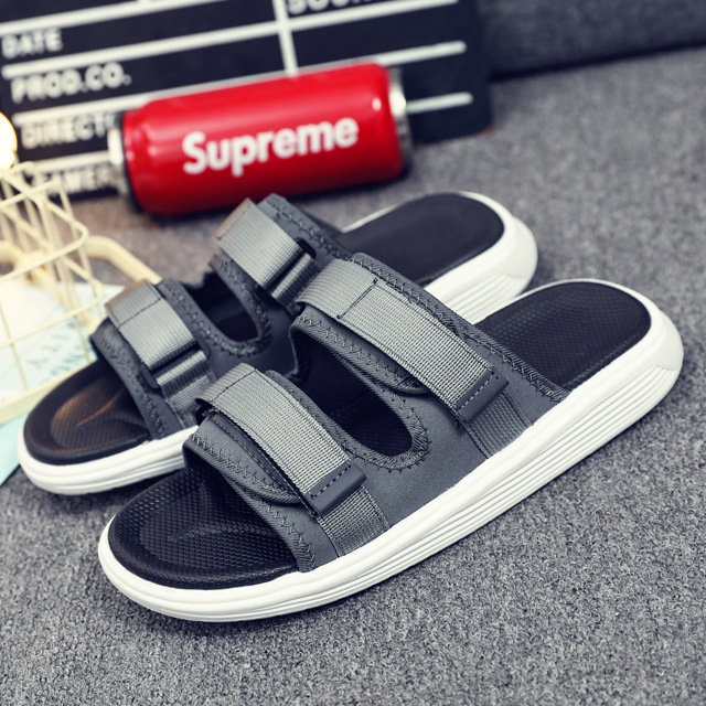 Summer new thick-soled men's sandals dou...