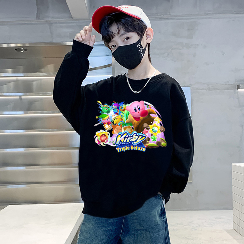 Xingzhikabi long-sleeved clothes children's sweater Japanese anime print boys and girls autumn clothes baby coat coat