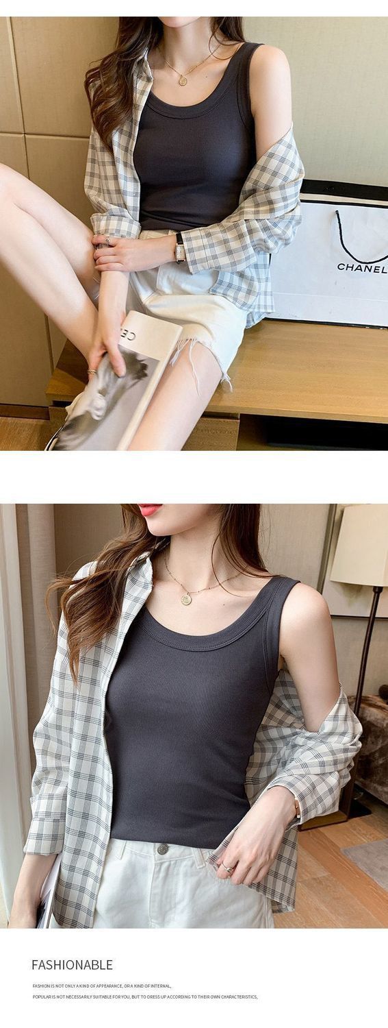 Women's Vest Tank Tops Basic Solid Color display picture 2