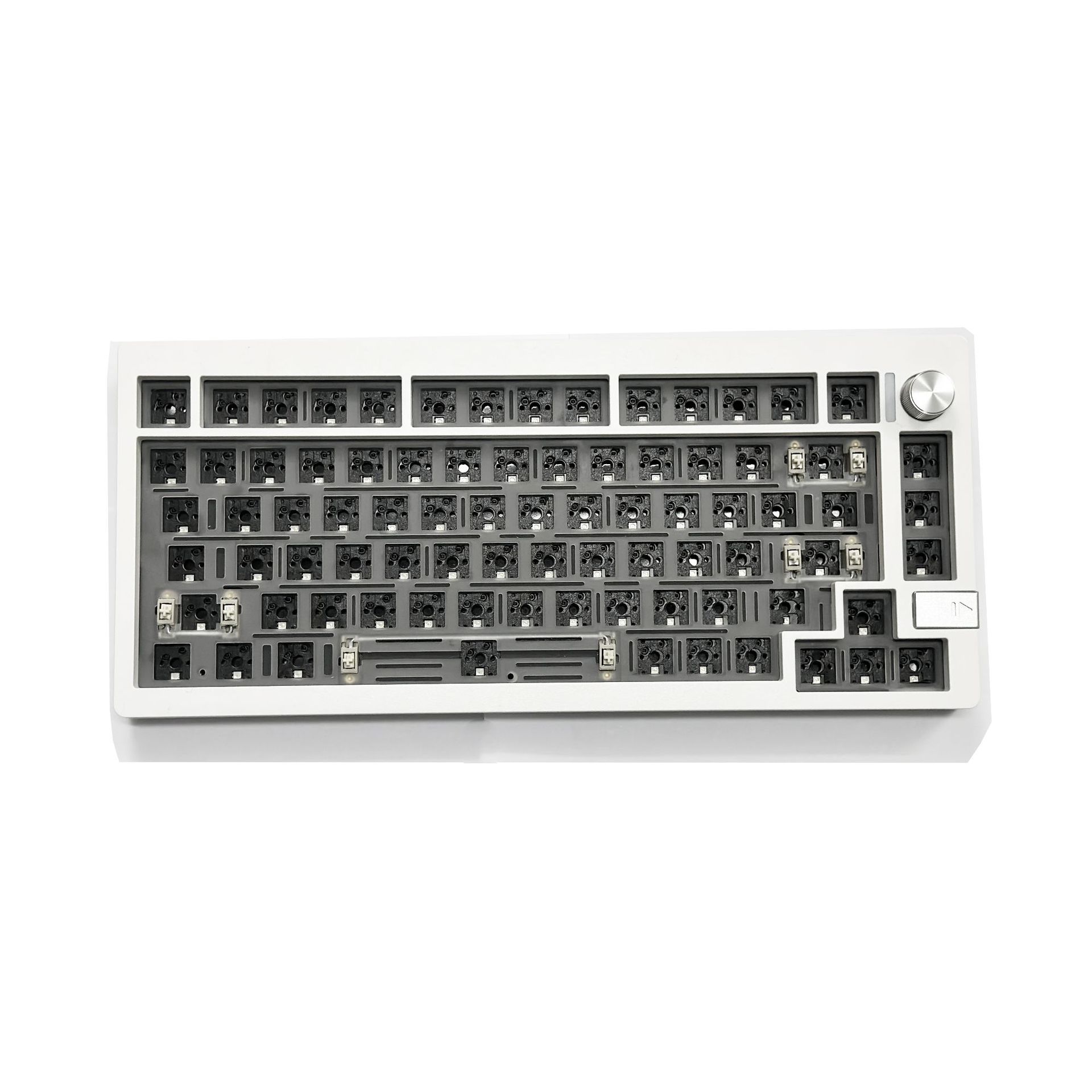 Zuya LMK81 tres modelos personalizados DIY Kit de Teclado mecánico con perilla aluminio Tuo RGB soporte de retroiluminación