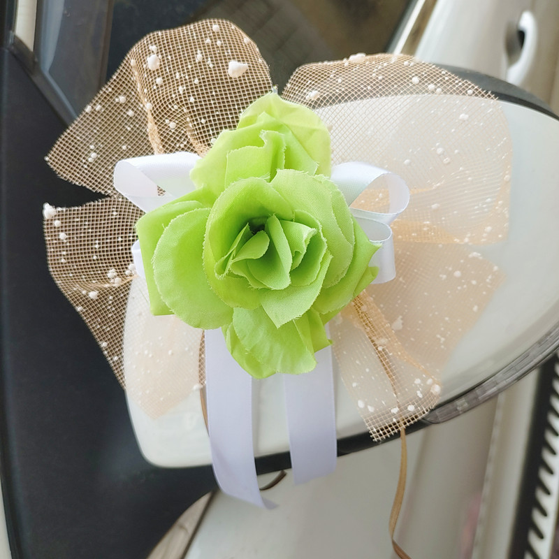 장식 꽃 [녹색] 실크 천