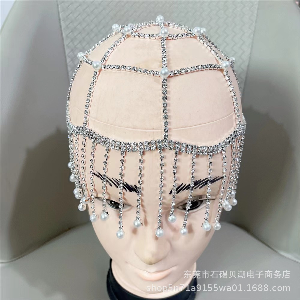 Amazon moda clásico transfronterizo nuevo estilo bohemio perla diadema estilo étnico rhinestone accesorios para el cabello