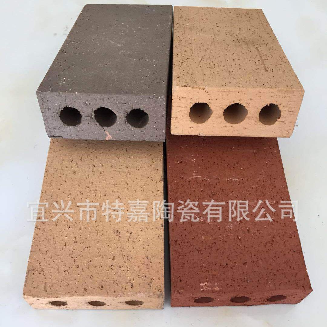 厂家直销地面砖外墙劈开砖真空烧结砖陶土砖透水砖小区广场砖红砖