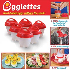 国境を越えた新製品Egglettes Egg Cooker蒸し卵器耐高温ミニゆで卵器キッチン