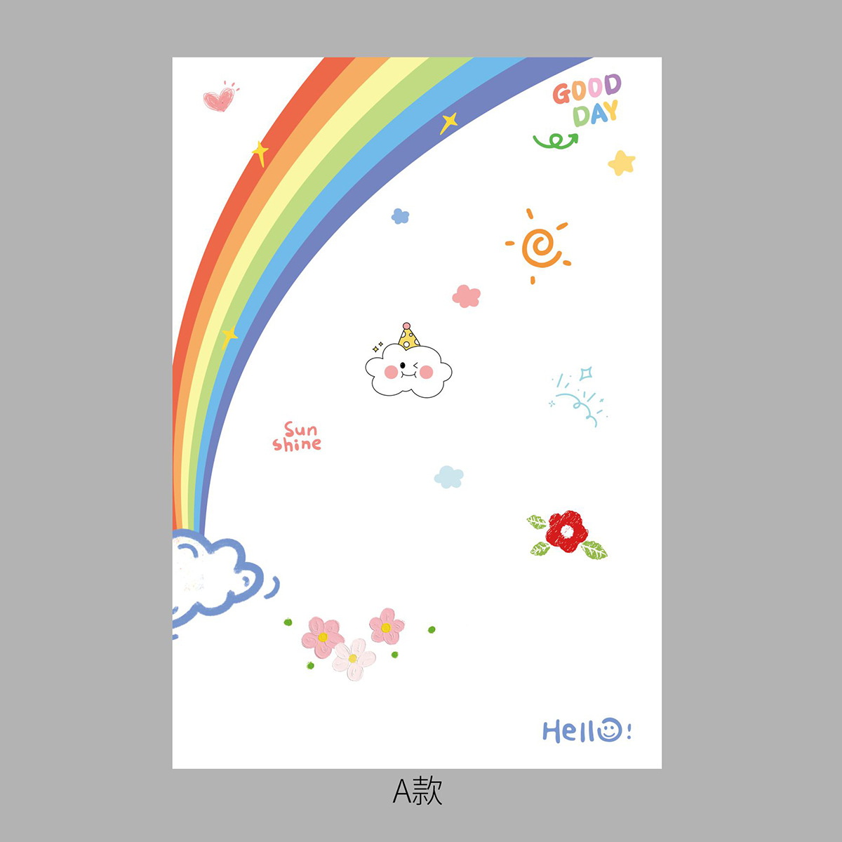 Papel de embalaje de flores de color arcoíris creativo de siete colores Papel kraft Papel de embalaje de flores de floristería hecho a mano de bricolaje